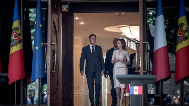 Emmanuel Macron Meets With Maia Sandu - Chisinau