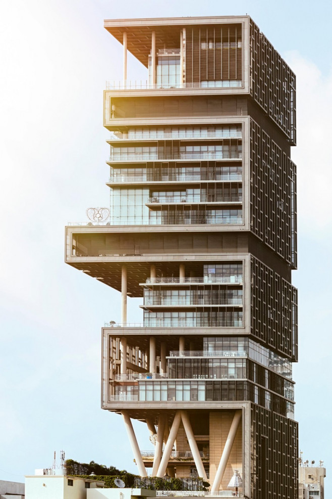 Antilia - the world's most expensive private residence, owned by Indian bilionaire, Mukesh Ambani