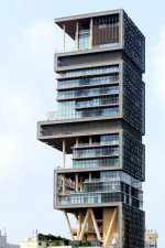 Antilia - the world's most expensive private residence, owned by Indian bilionaire, Mukesh Ambani