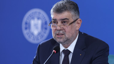 Premierul Marcel Ciolacu in sedinta de guvern