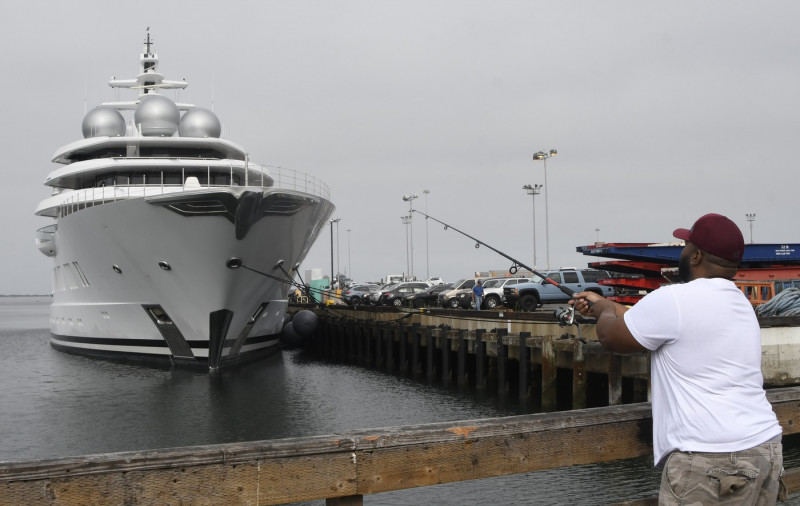 Seized Russian Yacht 'The Amadea' In San Diego