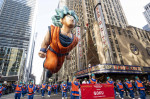 Giant Balloons At Macy's Thanksgiving Day Parade In New York City