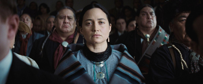 USA. Lily Gladstone in the (C)Paramount Pictures new film : Killers of the Flower Moon (2023).
Plot: Members of the Osage tribe in the United States are murdered under mysterious circumstances in the 1920s, sparking a major F.B.I. investigation involving