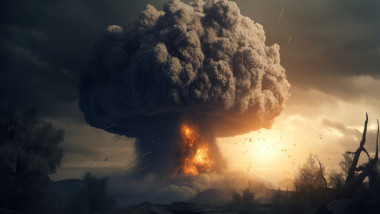 Ciupercă nuclerară explozie ilustrație