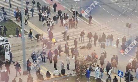 FOTO. O mașină a intrat în plin într-un grup de pietoni, în Polonia. Cel puțin 17 oameni au fost răniți