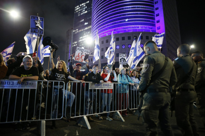 Anti-government protest in Tel Aviv