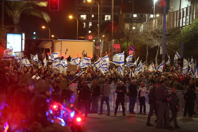 Anti-government protest in Tel Aviv