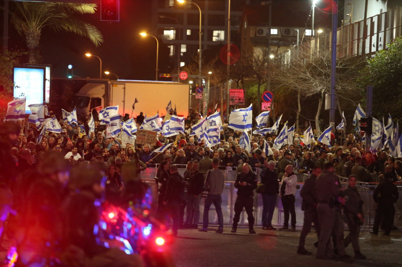 Anti-government protest in Tel Aviv