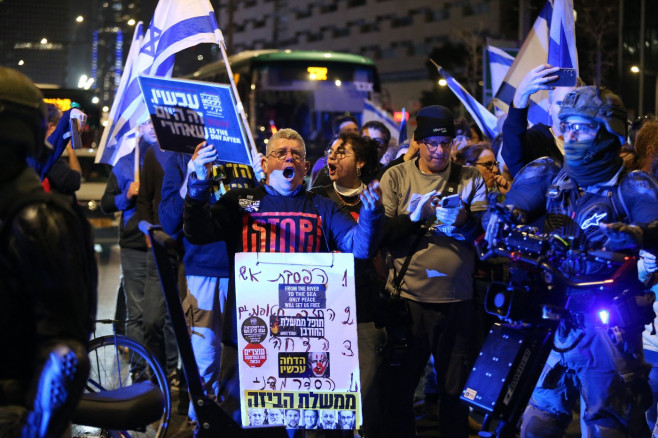 Anti-government protest in Tel Aviv
