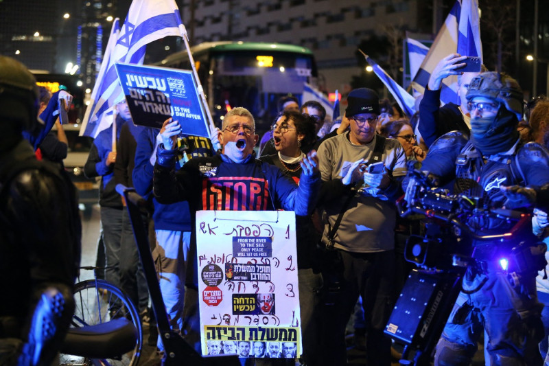 Anti-government protest in Tel Aviv