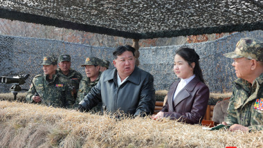 Kim Jong Un și fiica sa