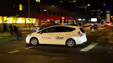 Uber drivers in Berlin