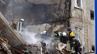 Russian Drone Attack Destroys Apartment Building In Sumy - Ukraine