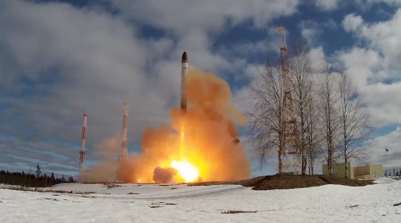 Russia tests new Capable missile, Moskow - 21 Apr 2022