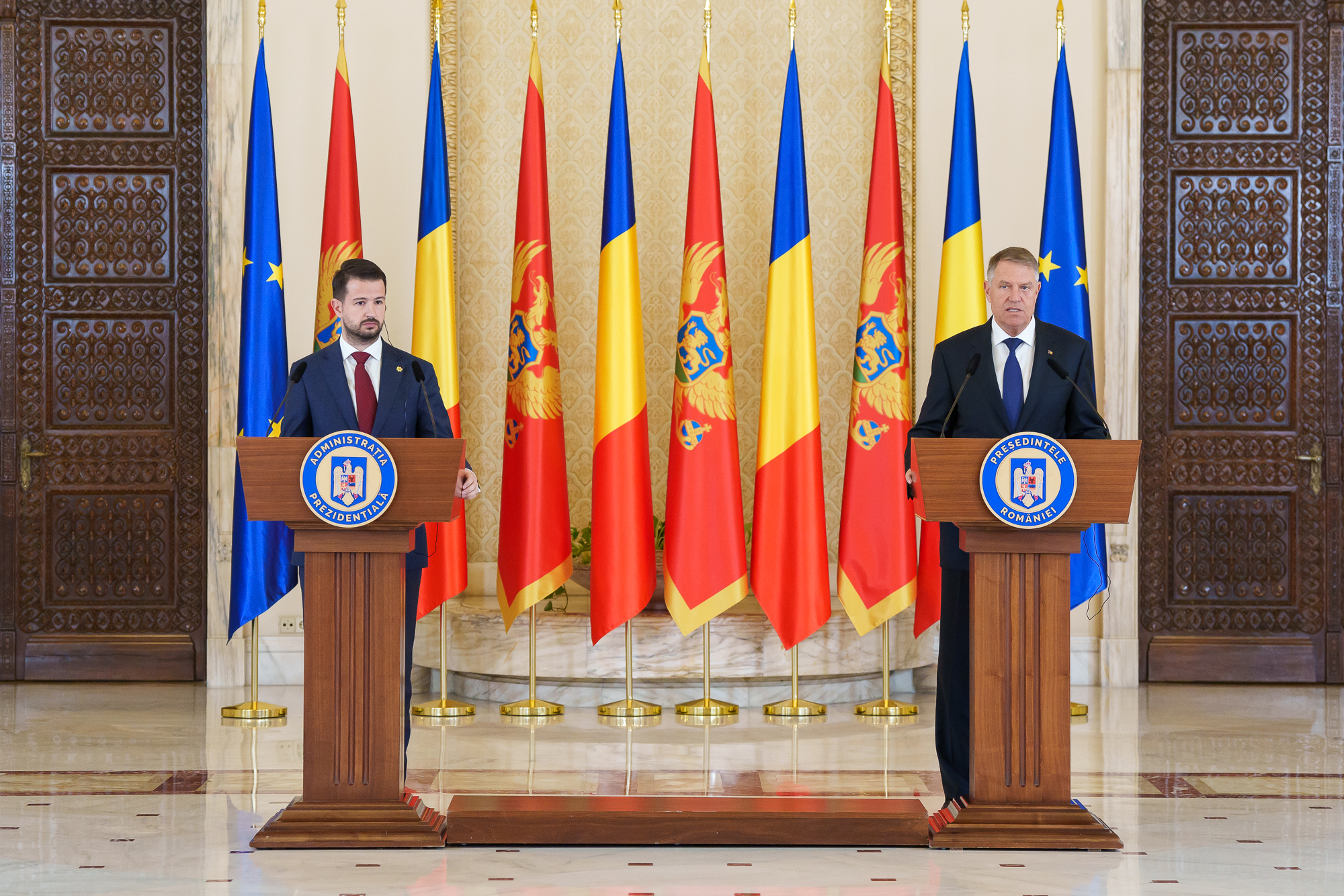 Iohannis l-a primit pe președintele Muntenegrului: L-am felicitat pentru progresele de pe calea reformelor în procesul de aderare la UE