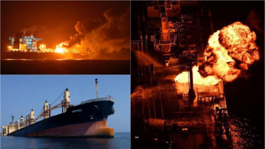nave comerciale atacate de Houthi în Marea Roșie și Golful Aden