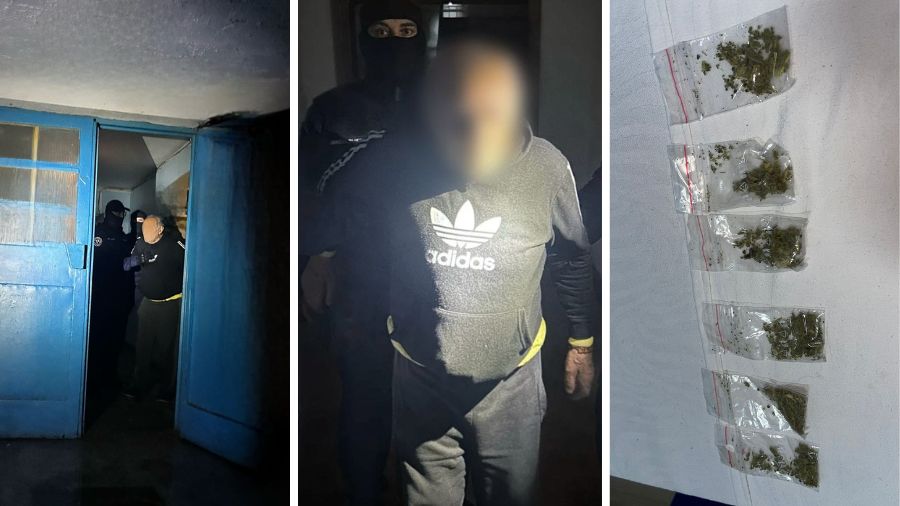 Un bărbat în vârstă de 72 de ani, prins cu droguri în scara unui bloc din Bacău