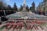 Action in memory of the victims of the terrorist attack in the Crocus City Hall concert hall near Moscow in Volgograd.
