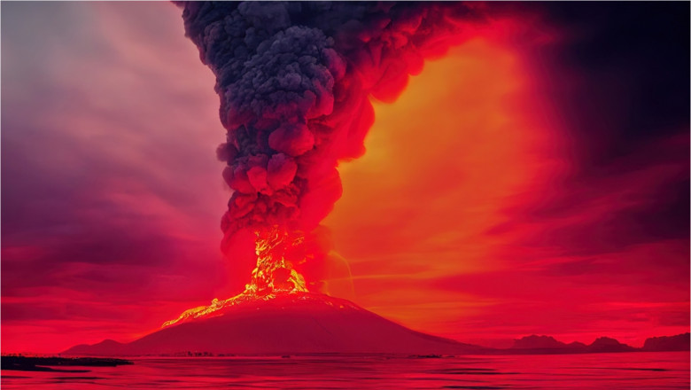 erupție vulcan