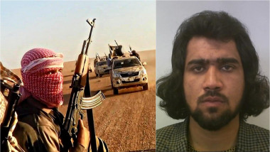 militanți isis în deșert cu mașinile / liderul ISIS-K