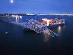 Francis Scott Key Bridge in US collapses after cargo ship collision