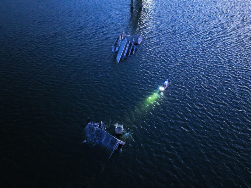 Francis Scott Key Bridge in US collapses after cargo ship collision