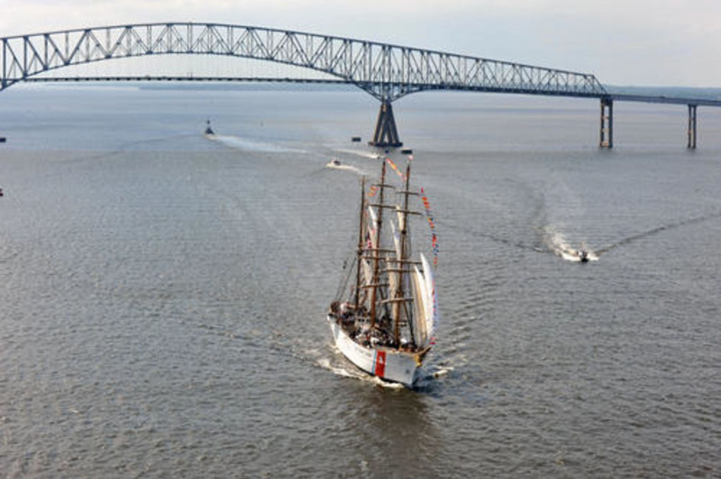 Coast Guard Cutter Eagle arrives in Baltimore for OpSail