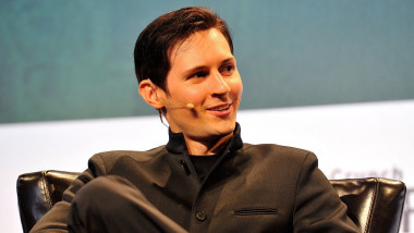 Pavel Durov, CEO and co-founder of Telegram speaks onstage