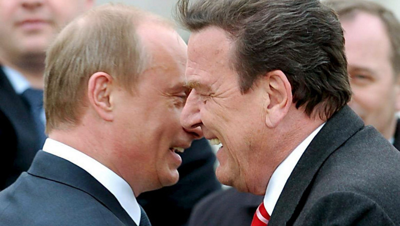 Gerhard Schroeder cu Vladimir Putin