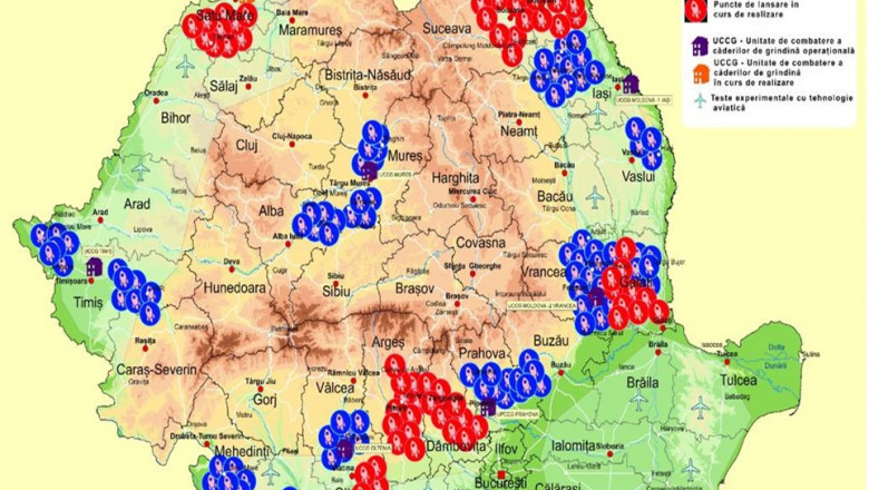 harta sistemul national de crestere a precipitatiilor