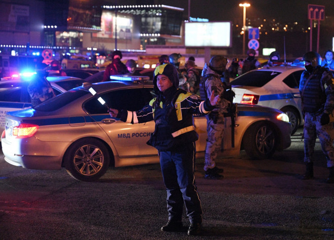 Terrorist attack in the Crocus City Hall concert hall.