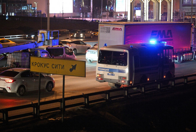 Terrorist attack in the Crocus City Hall concert hall.