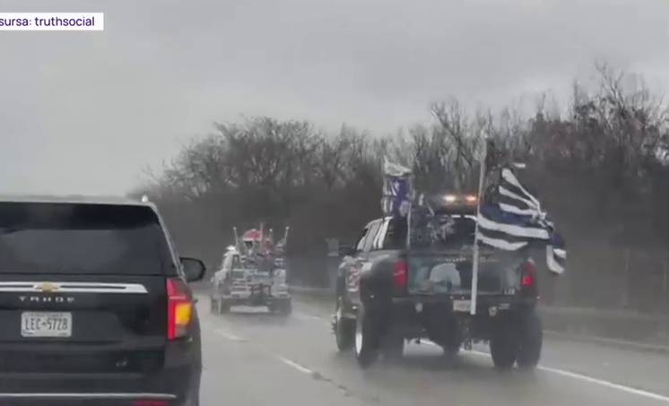 Un nou derapaj al lui Trump: A postat imagini în care Joe Biden apare legat de mâini și de picioare în spatele unei camionete