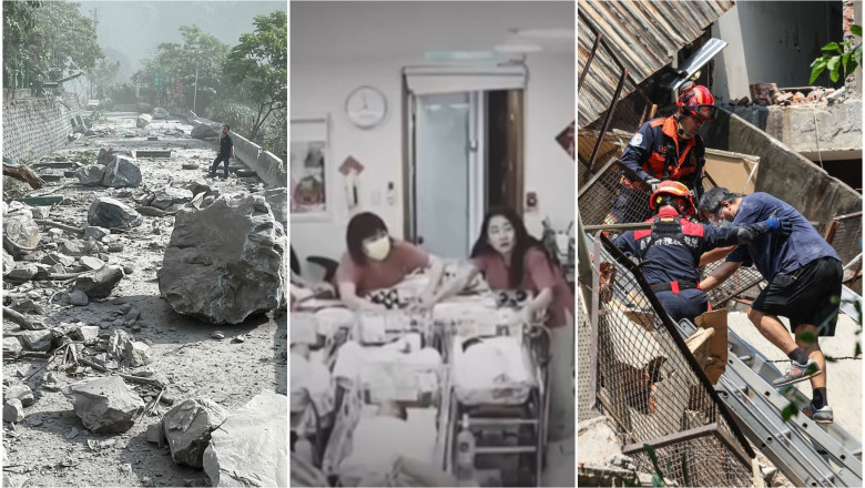 imagini din timpul cutremurului din taiwan