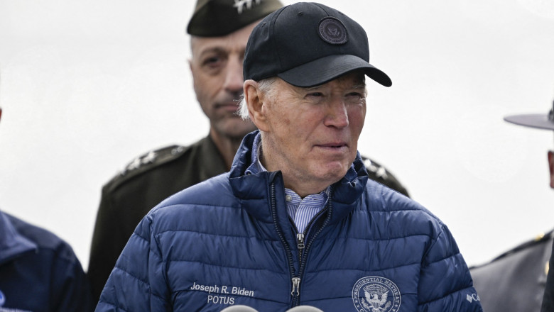 US President Joe Biden visits site of Francis Scott Key Bridge collapse