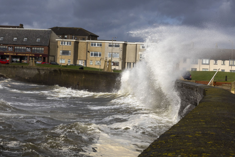 saltcoats, Beach front, saltcoats, Scotland UK - 06 Apr 2024