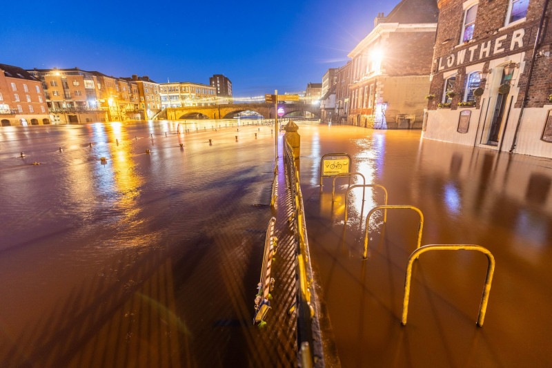 York Flooding, York, Yorkshire, UK - 07 Apr 2024