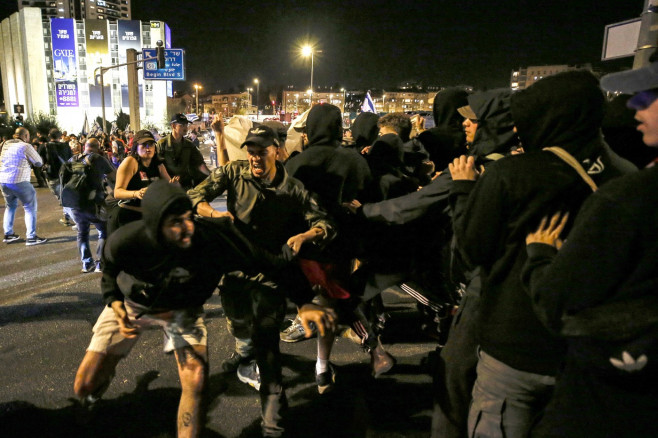 Protest against Netanyahu government in West Jerusalem