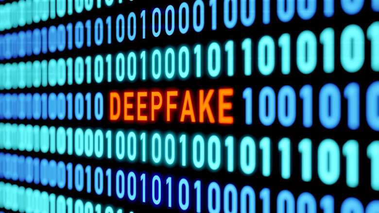 Deepfake message between binary code