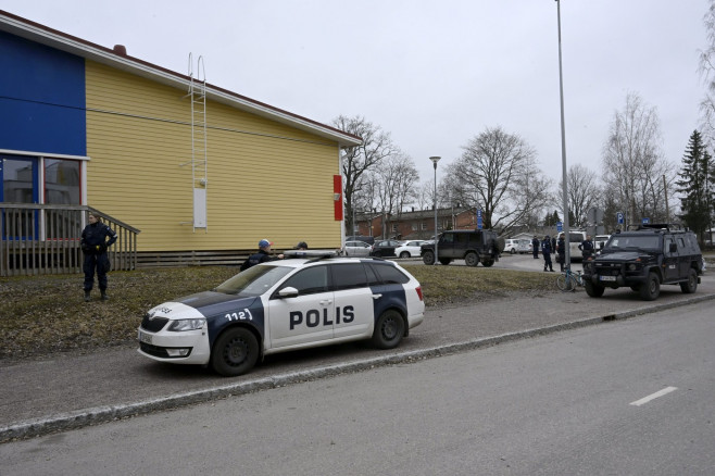 Vantaa school shooting, Finland - 02 Apr 2024