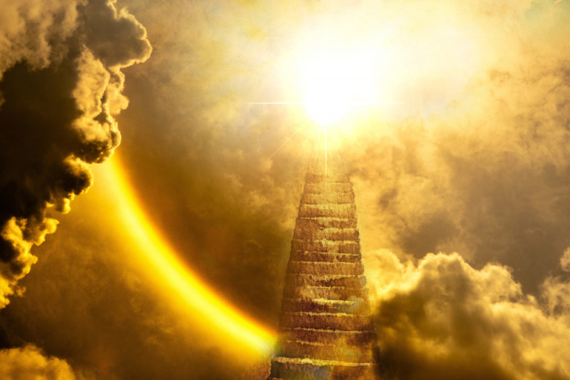 Beautiful,Religious,Background,-,Stairs,To,Heaven,,Bright,Light,From