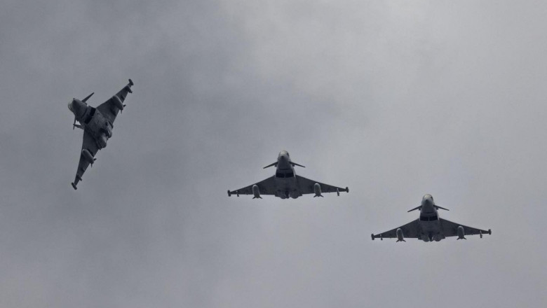 Avioane Typhoon staționate în România au participat la doborârea dronelor iraniene