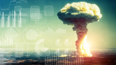 The,Mushroom,Cloud,Of,Nuclear,Weapons,And,Scientific,Data.,Wide