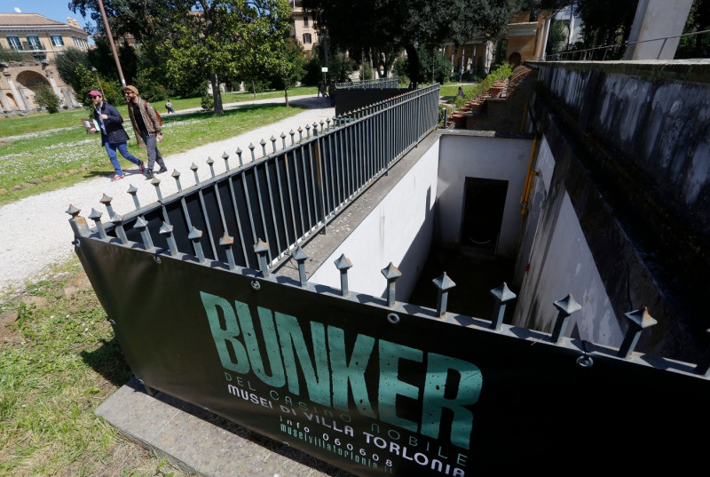 Reopening Of Benito Mussolini's Bunker, Rome, Italy - 04 Apr 2024