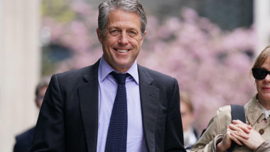 Hugh Grant arrives at the Rolls Buildings in central London for the conclusion of News Group Newspapers (NGN) phone hacking hearing. NGN, publisher of The Sun and the now-defunct News Of The World, is bringing a bid to have claims by the Duke of Sussex an