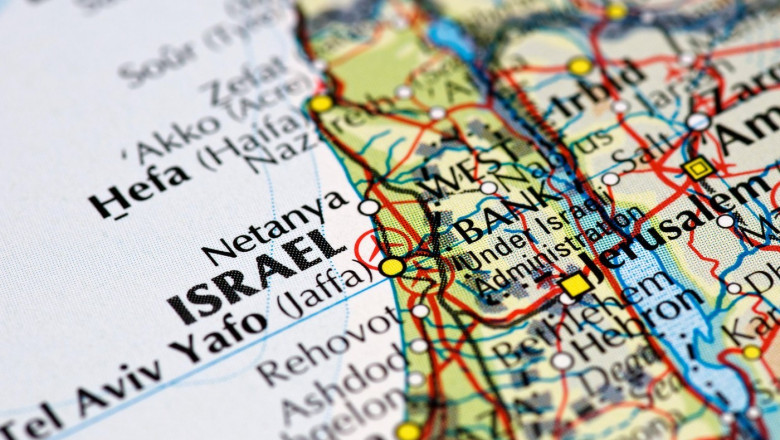hartă Israel Cisiordania