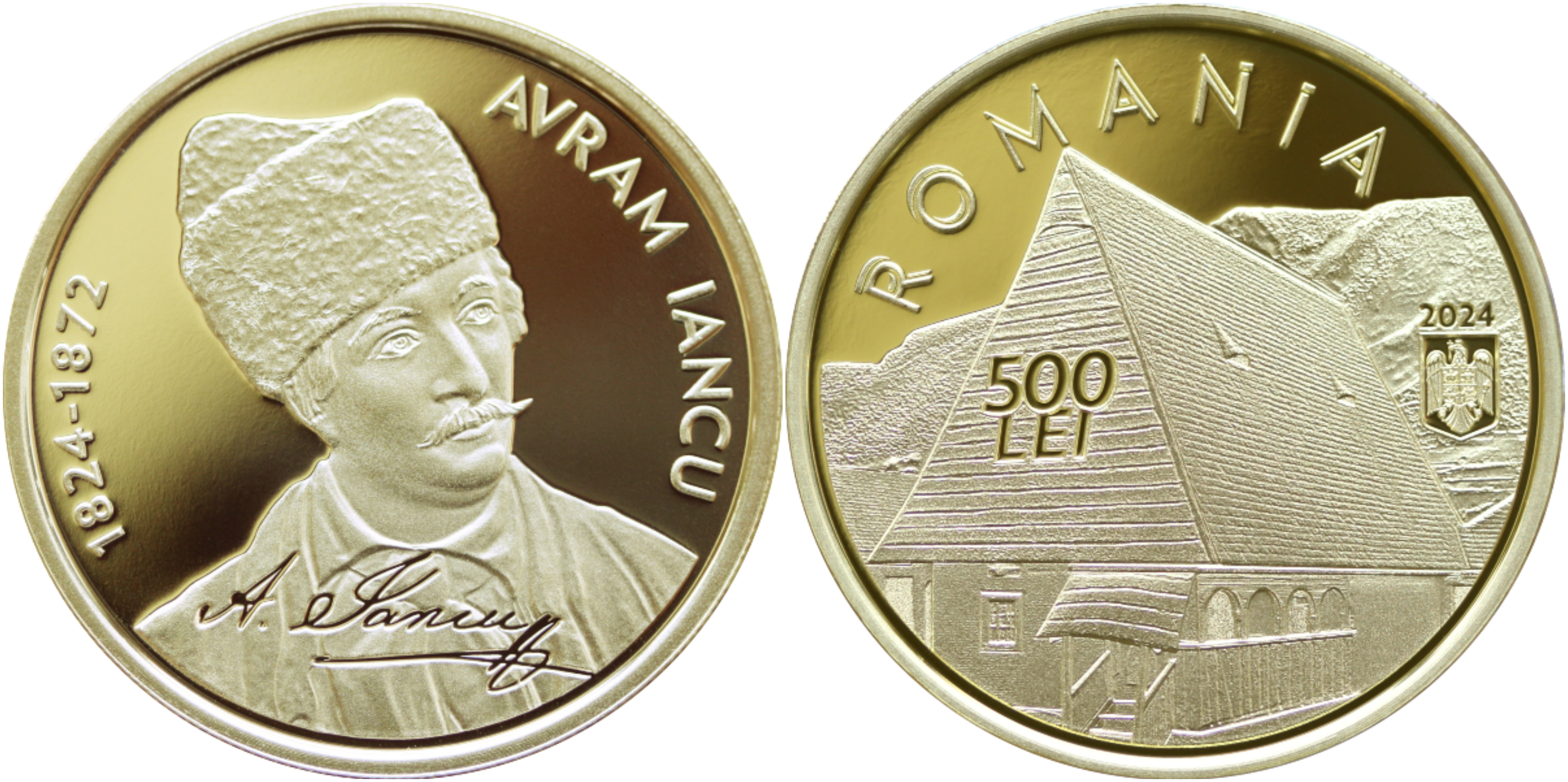 BNR lansează 3 monede aniversare, cu tema "200 de ani de la nașterea lui Avram Iancu". Cea din aur costă 15.600 de lei