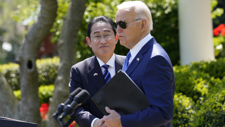 President Biden and PM Kishida Fumio of Japan Conduct a Joint Press Conference, Washington, District of Columbia, USA - 10 Apr 2024
