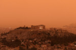 Sahara dust blankets over Athens