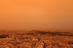 Sahara dust blankets over Athens